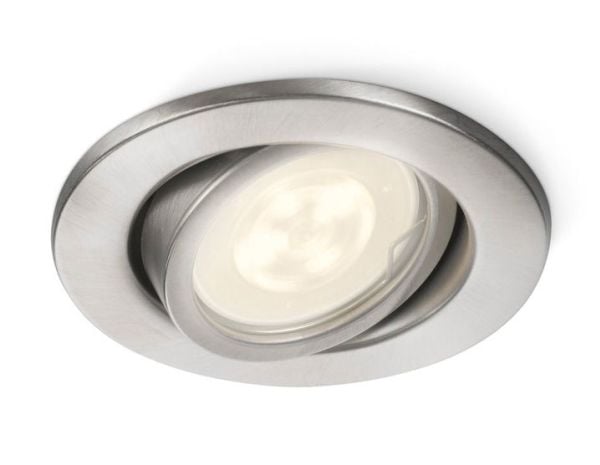 Philips myGarden Innfelte Fresco-lamper, 4,6 W GU10, Spotlys, Rustfritt stål, Metall, IP20, Hage, Terrasse, II