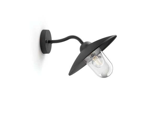 Philips myGarden Hammock ulkoseinävalaisin 60W E27 (ei sisällä lamppua), Seinävalaistus ulkotiloihin, Musta, Alumiini, Synteettinen, IP44, I, Pinta