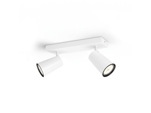 Philips myLiving Paisley tak-/väggspotlight 2 x, Utanpåliggande spotlight, GU10, 2 lampor, LED, 220-240 V, Vit