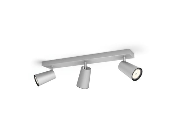 Philips myLiving Paisley tak-/väggspotlight 3 x, Utanpåliggande spotlight, GU10, 3 lampor, LED, 220-240 V, Aluminium