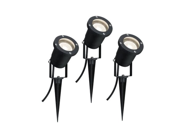 Paulmann 988.97, Utendørs bakkebelysning, Sort, Aluminium, IP65, Hage, Gulvmontering