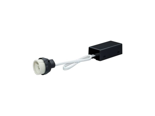 Paulmann 938.10, Pæresokkeladapter, Universell, Sort, Plast, Halogen, GU10