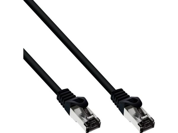 InLine 78802S, 2 m, Cat8.1, S/FTP (S-STP), RJ-45, RJ-45, Svart