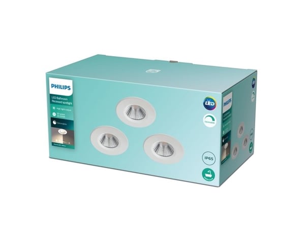 Philips Funksjonell Innfelt Dive-lampe, LED, 2700 K, 220-240 V, Hvit