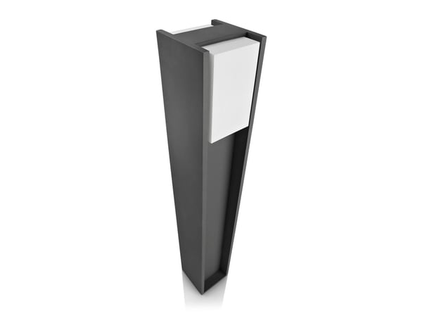 Philips EcoMoods Bridge-stolpelys, 14 W, E27, ingen pære, Utendørs sokkel/stang-belysning, Antrasitt, Metall, IP44, Hage, I