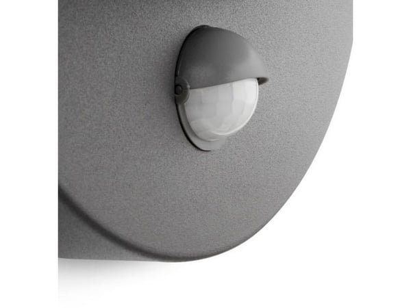 Philips myGarden June-vegglampe, 12 W, E27, P45, ingen pære, Vegglys, Svart, Metall, IP44, Fasade, Hage, Terrasse, II