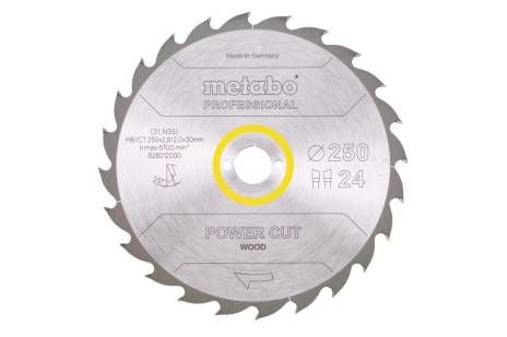 Metabo 628012000, Konstruksjons Tre med spiker, Tre, 25 cm, 3 cm, Tungsten Carbide Tipped (TCT), 2 mm, 6100 RPM