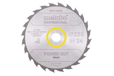 Metabo 628011000, Konstruksjons Tre med spiker, Tre, 23 cm, 3 cm, Tungsten Carbide Tipped (TCT), 1,8 mm, 6600 RPM