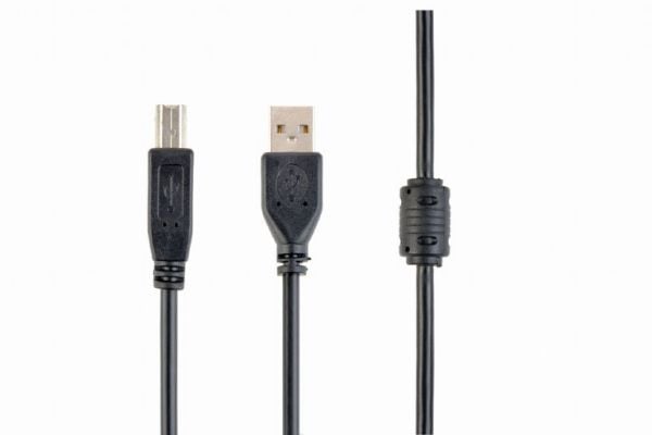 Gembird CCFB-USB2-AMBM-1.5M, 1.5 m, USB A, USB B, uros/naaras, musta