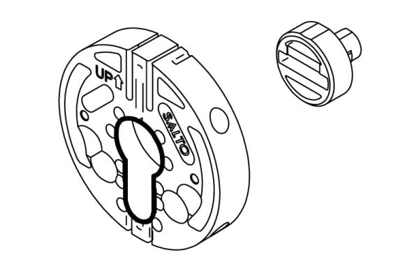 SALTO Danalock Key turner adapter For Euro cylinders