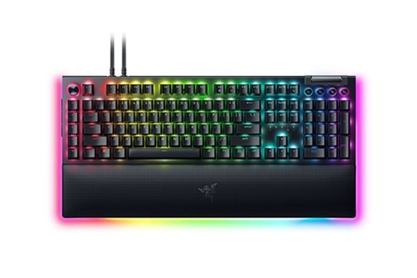 Razer BlackWidow V4 Pro - Tastatur - bakgrunnsbelyst - USB - QWERTY - USA - tastsvitsj: Razer Green