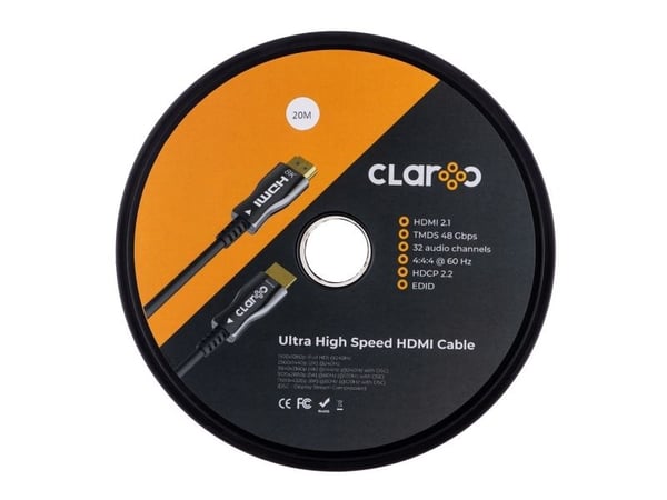 CLAROC HDMI 2.1 AOC KAAPELI M/M 4K@120HZ 8K@60HZ 20M FEN-HDMI-21-20M