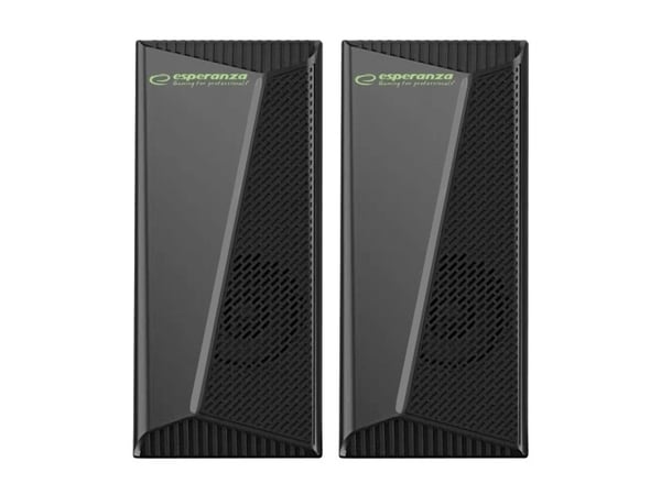 Esperanza EGS106 Højttalere 2.0 LED sort 6W