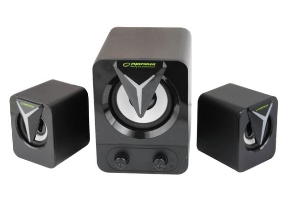 Esperanza EGS107 Kaiuttimet 2.1 USB LED 5 W Musta