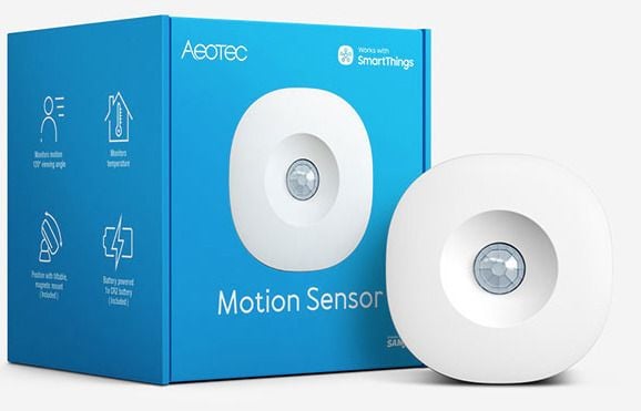 Aeotec - Bevegelsessensor - trådløs - ZigBee 3.0 - 2.4 Ghz - hvit