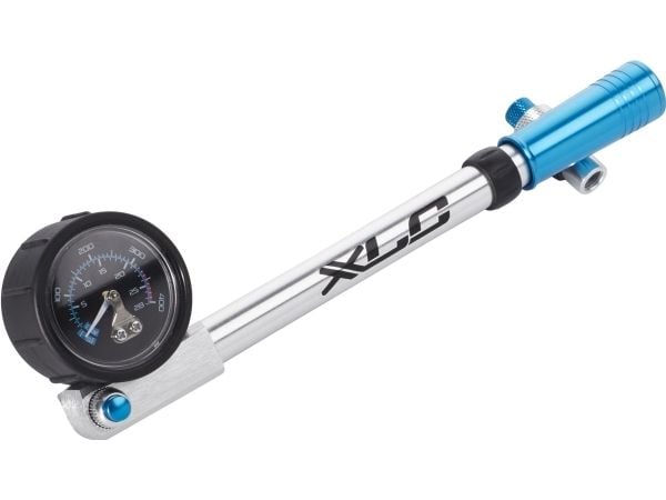 XLC gaffel/shock-pumpe PU-H03, demper-/opphengspumpe, blå/sølv