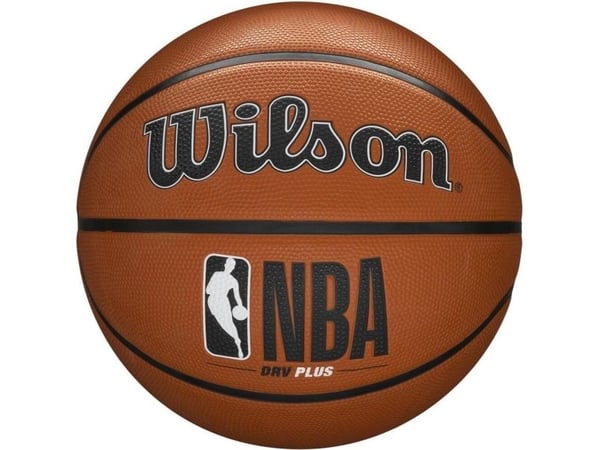 Wilson NBA DRV Plus, Musta, Ruskea, Valkoinen, Sisätila ja ulkotila, Kuvio, Unisex, 1 kpl