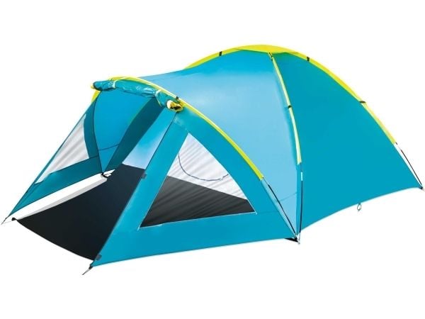 Bestway 68090, Kuppeltelt, 3 person(er), Myggnett, Ventilasjon, Vanntette sømmer, Blå
