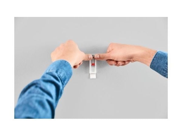 TESA 77782, Innendørs, Redskapskrok, Rød, Hvit, Limstrimmel, 0,5 kg, Gips