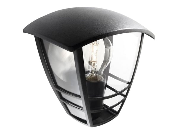Philips myGarden Creek - Vegglampe - 1 sokkel - E27 - lanterne - svart