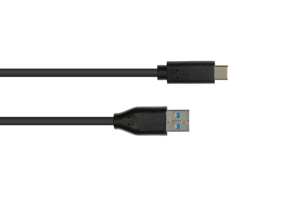 Gode tilkoblinger tilkoblingskabel 3m USB 3.0 USB-C til USB 3.0 A svart