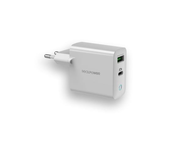 RealPower PB-20000PD, 20000 mAh, Lithium-Ion (Li-Ion), Quick Charge 3.0, Aluminium