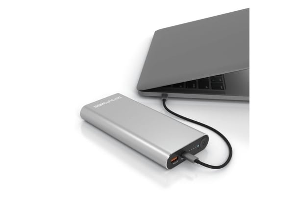 RealPower PB-20000PD, 20000 mAh, Lithium-Ion (Li-Ion), Quick Charge 3.0, Aluminium