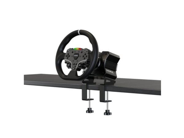 Moza Racing RS20, Ratt + pedaler, PC, Koblet med ledninger (ikke trådløs), Svart, Aluminium, Lær, Stål, Aluminium, Lær