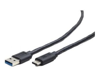 Cablexpert CCP-USB3-AMCM-1M - USB-kaapeli - USB-C (uros) - USB Type A (uros) - USB 3.1 - 1 m - muotoiltu - musta