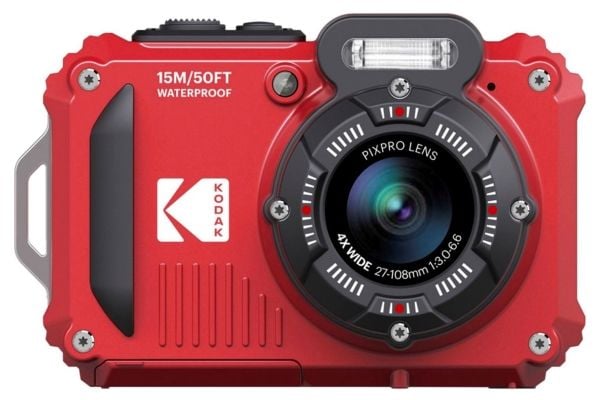 Kodak PIXPRO WPZ2, 16,76 MP, 4608 x 3456 pixlar, BSI CMOS, 4x, Full HD, Röd