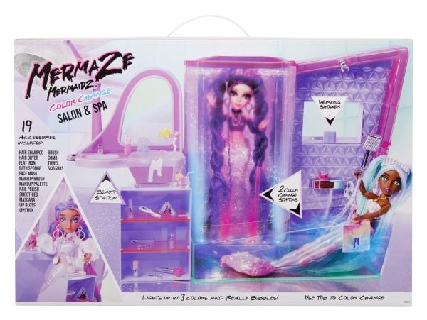 Mermaze Mermaidz Salon Playset, Salong og spa, 4 år, AA, Flerfarget, Plast