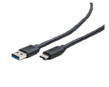 Cablexpert CCP-USB3-AMCM-6 - USB-kaapeli - USB-C (uros) - USB Type A (uros) - USB 3.1 - 3 A - 1,8 m - muotoiltu - musta