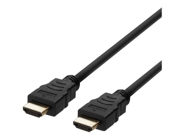 DELTACO - Ultra High Speed - HDMI-kabel - HDMI hann til HDMI hann - 1 m - svart - 4K 120 Hz støtte, 8K 60Hz støtte