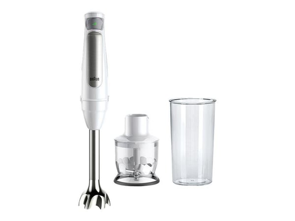Braun Multiquick 7 MQ7020 WH - Håndmikser - 1000 W - premium white/brushed stainless steel