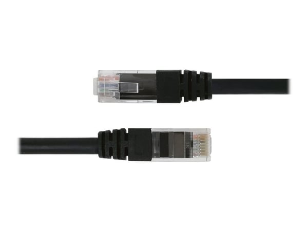 Deltaco Verkkokaapeli, Cat6, U/UTP, 24 AWG, LSZH, 1 m, musta, 1 m, Cat6, U/UTP (UTP), RJ-45, RJ-45, musta
