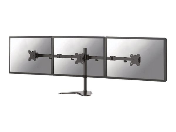 Neomounts FPMA-D550DD3 - Stativ - full bevegelse - for 3 skjermer - svart - skjermstørrelse: 13"-27" - skrivebord