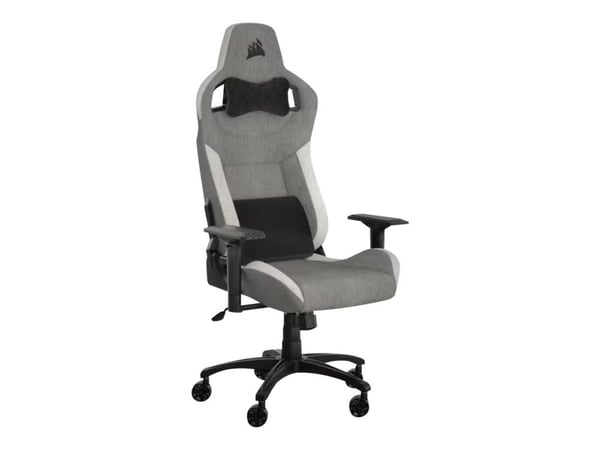 CORSAIR T3 RUSH - Spillestol - armlener - T-formet - tipping - stoff - gråhvit