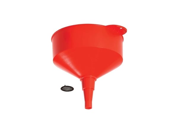 HALLBAUER tragt plast rød med aftagelig si og høj kant KT 250mm - 1629280 HALLBAUER tragt plast rød med aftagelig si og høj kant KT 250mm - 1629280