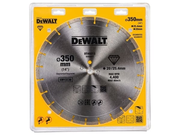 DEWALT 350x25.4mm SEGMENTAL DIAMANTTI TARGET (SEGMENTAL DIAMOND TARGET)