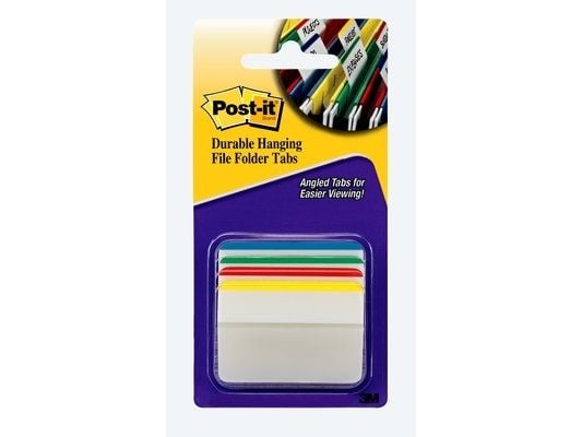 Post-it Strong indexflikar för arkivering 686-A1, böjda för lådor 50,8 x 38, 4 färger (3M0514)