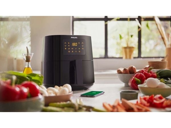 Philips Series 5000 HD9255 - Varmluftssteker - 4,1 liter - 1,4 kW - grå