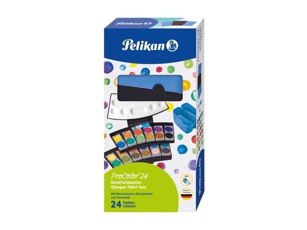 Pelikan Opaque Ink ProColor 735PC/24 musta/sininen 24 väriä |