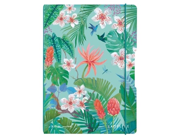 Herlitz Ladylike Jungle, Mønster, Grønn, Flerfarget, A4, 80 ark, Voksen