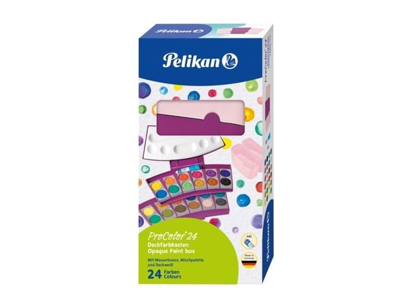 Pelikan Deckfarbk. ProColor 735PC/24 Beere/Rosa 24 väriä |