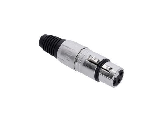 adam hall 4 STAR C XF3, Mikrofonadapter, Alle merker, Sølv, XLR, Zink, 5 mm