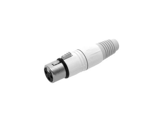 adam hall 4 STAR C XF3 SNOW, Mikrofonadapter, Alle merker, Hvit, XLR, Zink, 5 mm