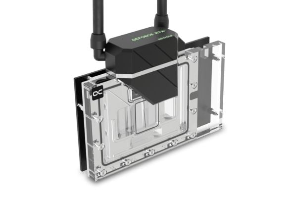 Alphacool Eiswolf 2 AIO, Alt-i-ett væskekjøler, 12 cm, 119,8 m³/t, Sort, Gjennomsiktig