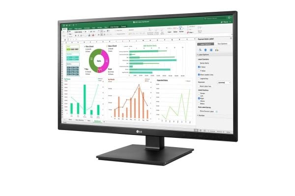 LG 27BN55UP-B - LED-skjerm - 27" - 3840 x 2160 4K @ 60 Hz - IPS - 300 cd/m² - 1000:1 - HDR10 - 5 ms - HDMI, DisplayPort - svart