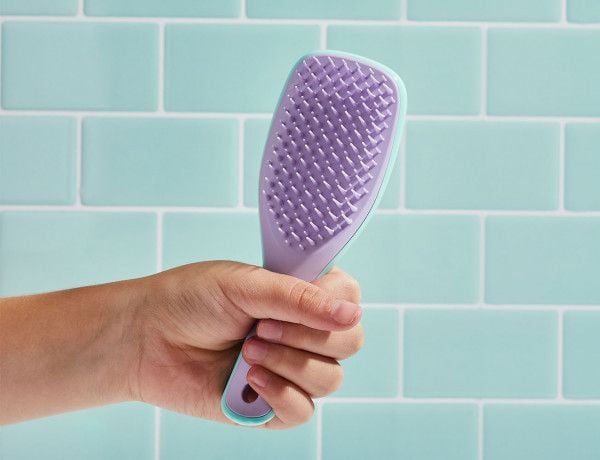 Tangle Teezer Wet Detangler Mini Wisteria Leaf Hårbørste, Syringrønn