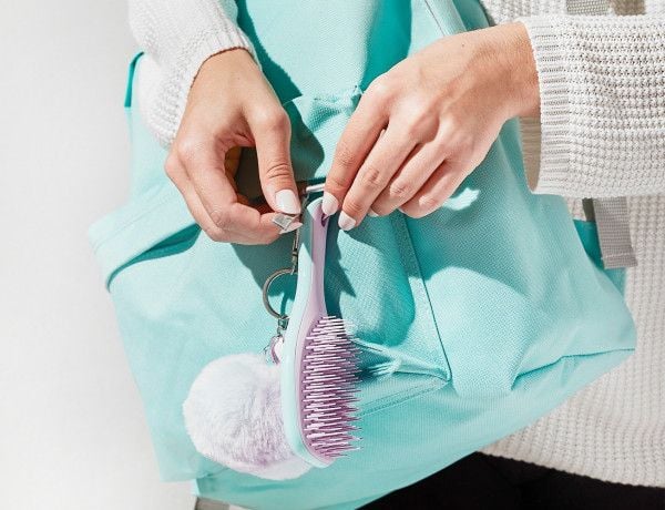 Tangle Teezer Wet Detangler Mini Wisteria Leaf Hårbørste, Syringrønn